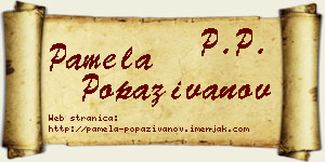 Pamela Popaživanov vizit kartica